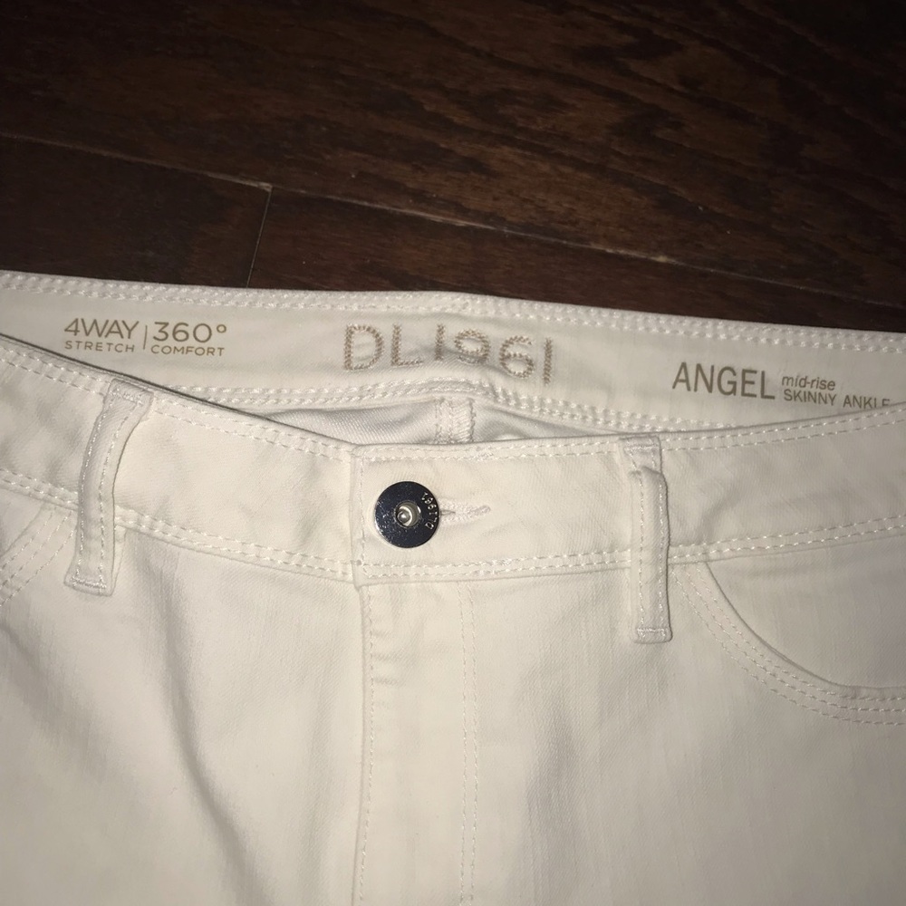 DL 1961 white jeans